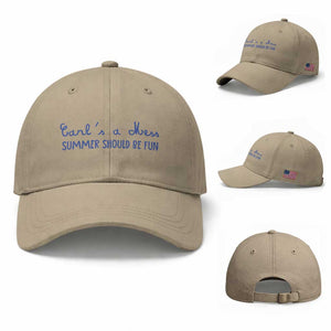 Summer Should be Fun Baseball Cap Funny Reality TV Carl's a Mess Meme TS14 Baseball Cap Universal Fit Khaki Print Your Wear