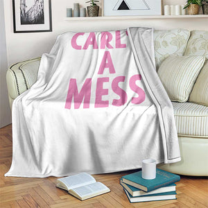 Carl's a Mess Throw Blanket Viral Reality TV Quote Meme TS14 Print Your Wear