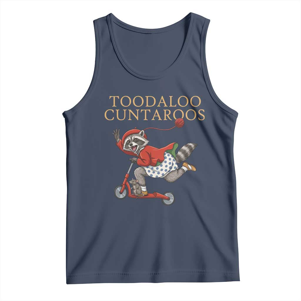 Toodaloo Cuntaroos Tank Top Funny Sarcastic Raccoon Inappropriate Meme TS14 Navy Print Your Wear