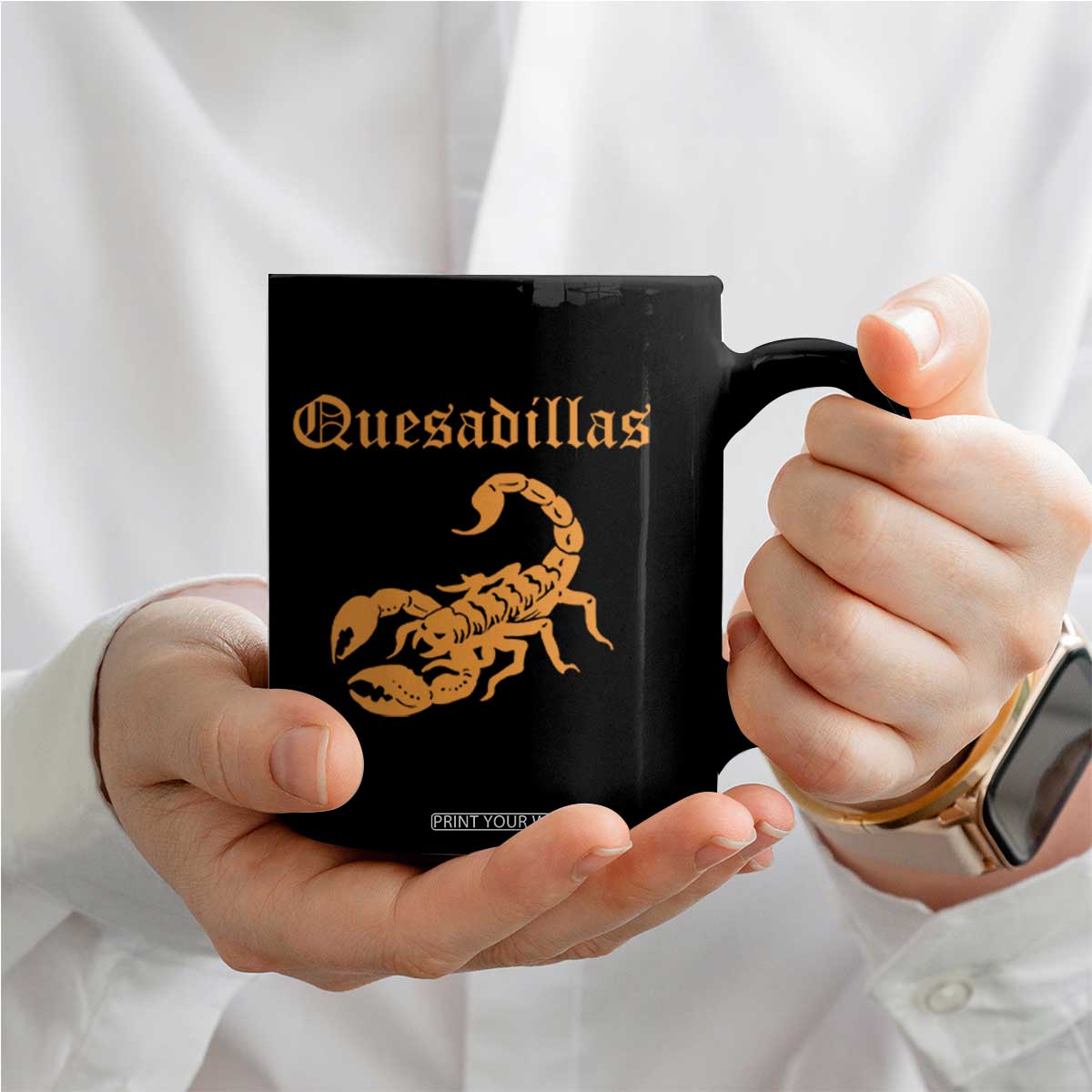 Quesadillas Scorpion Coffee Mug Burnt Orange Southwestern TS14 Print Your Wear