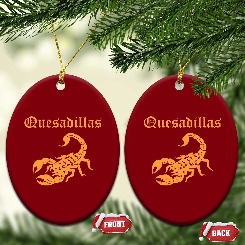 Quesadillas Scorpion Ceramic Ornament Burnt Orange Southwestern TS14 Print Your Wear