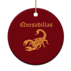 Quesadillas Scorpion Ceramic Ornament Burnt Orange Southwestern TS14 1pc Red Print Your Wear