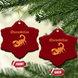 Quesadillas Scorpion Ceramic Ornament Burnt Orange Southwestern TS14 Print Your Wear