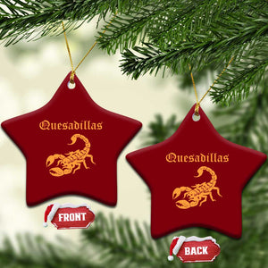 Quesadillas Scorpion Ceramic Ornament Burnt Orange Southwestern TS14 Print Your Wear