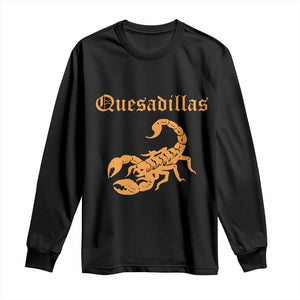 Quesadillas Scorpion Long Sleeve Shirt Burnt Orange Southwestern TS14 Black Print Your Wear