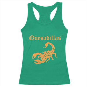 Quesadillas Scorpion Racerback Tank Top Burnt Orange Southwestern TS14 Irish Green Print Your Wear