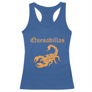 Quesadillas Scorpion Racerback Tank Top Burnt Orange Southwestern TS14 Royal Blue Print Your Wear