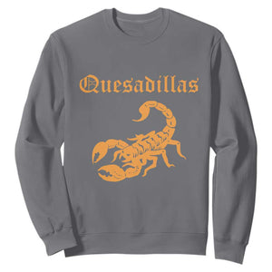 Quesadillas Scorpion Sweatshirt Burnt Orange Southwestern TS14 Charcoal Print Your Wear
