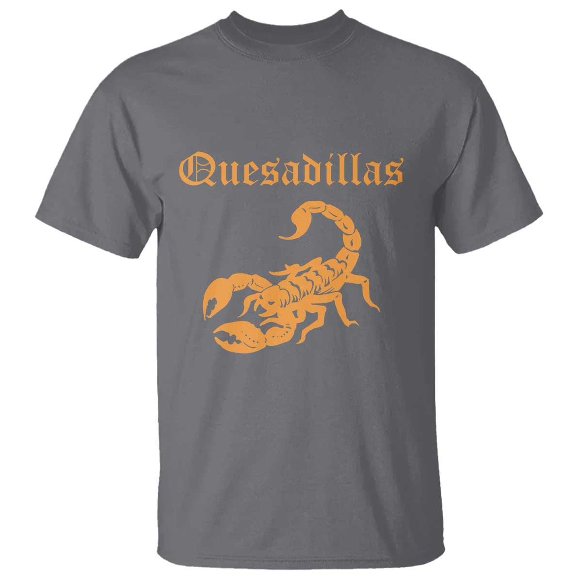 Quesadillas Scorpion T Shirt Burnt Orange Southwestern TS14 Charcoal Print Your Wear
