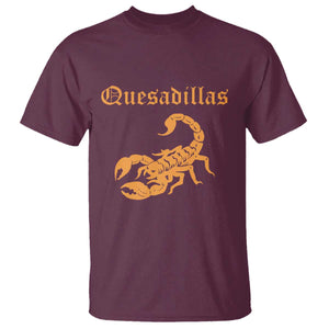 Quesadillas Scorpion T Shirt Burnt Orange Southwestern TS14 Maroon Print Your Wear