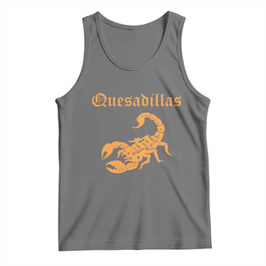 Quesadillas Scorpion Tank Top Burnt Orange Southwestern TS14 Black Heather Print Your Wear