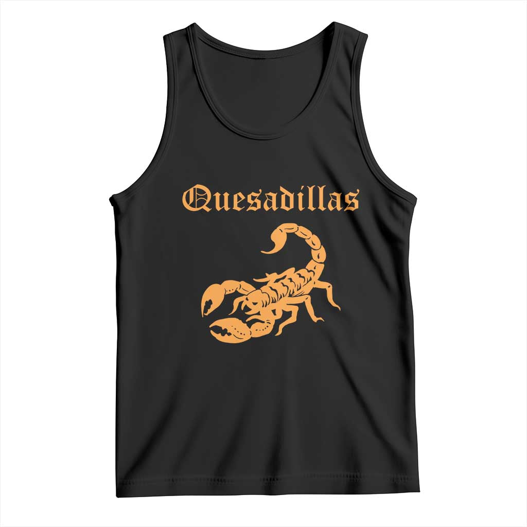 Quesadillas Scorpion Tank Top Burnt Orange Southwestern TS14 Black Print Your Wear