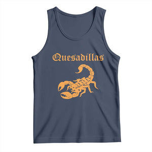 Quesadillas Scorpion Tank Top Burnt Orange Southwestern TS14 Navy Print Your Wear