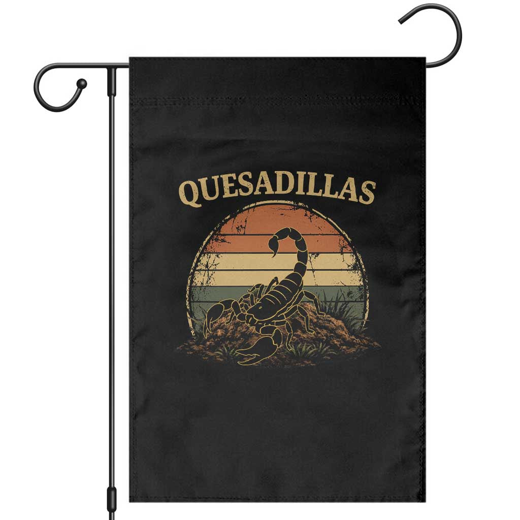 Quesadillas Scorpion Garden Flag Southwestern Desert Food TS14 Black Print Your Wear
