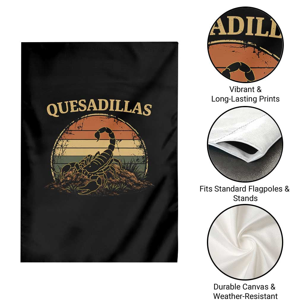 Quesadillas Scorpion Garden Flag Southwestern Desert Food TS14 Print Your Wear