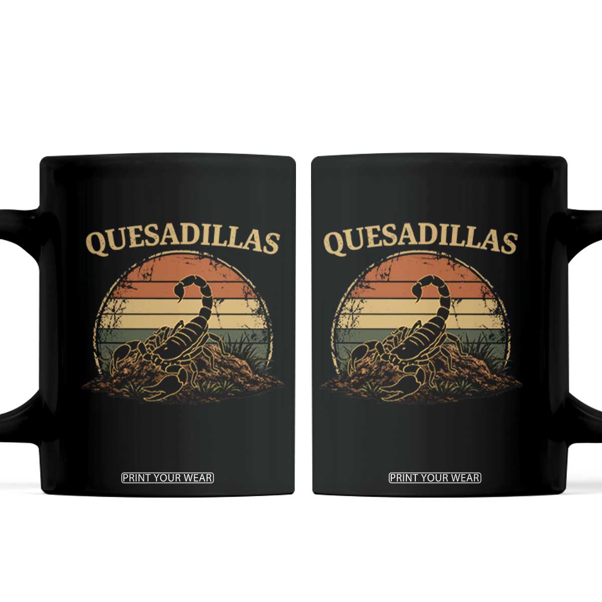 Quesadillas Scorpion Coffee Mug Southwestern Desert Food TS14 Black Print Your Wear