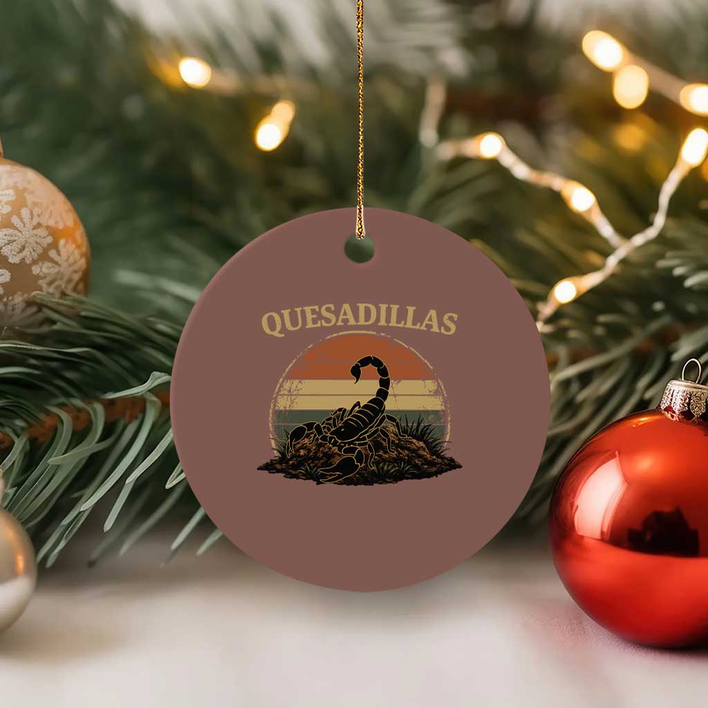 Quesadillas Scorpion Ceramic Ornament Southwestern Desert Food TS14 1pc Mocha Print Your Wear