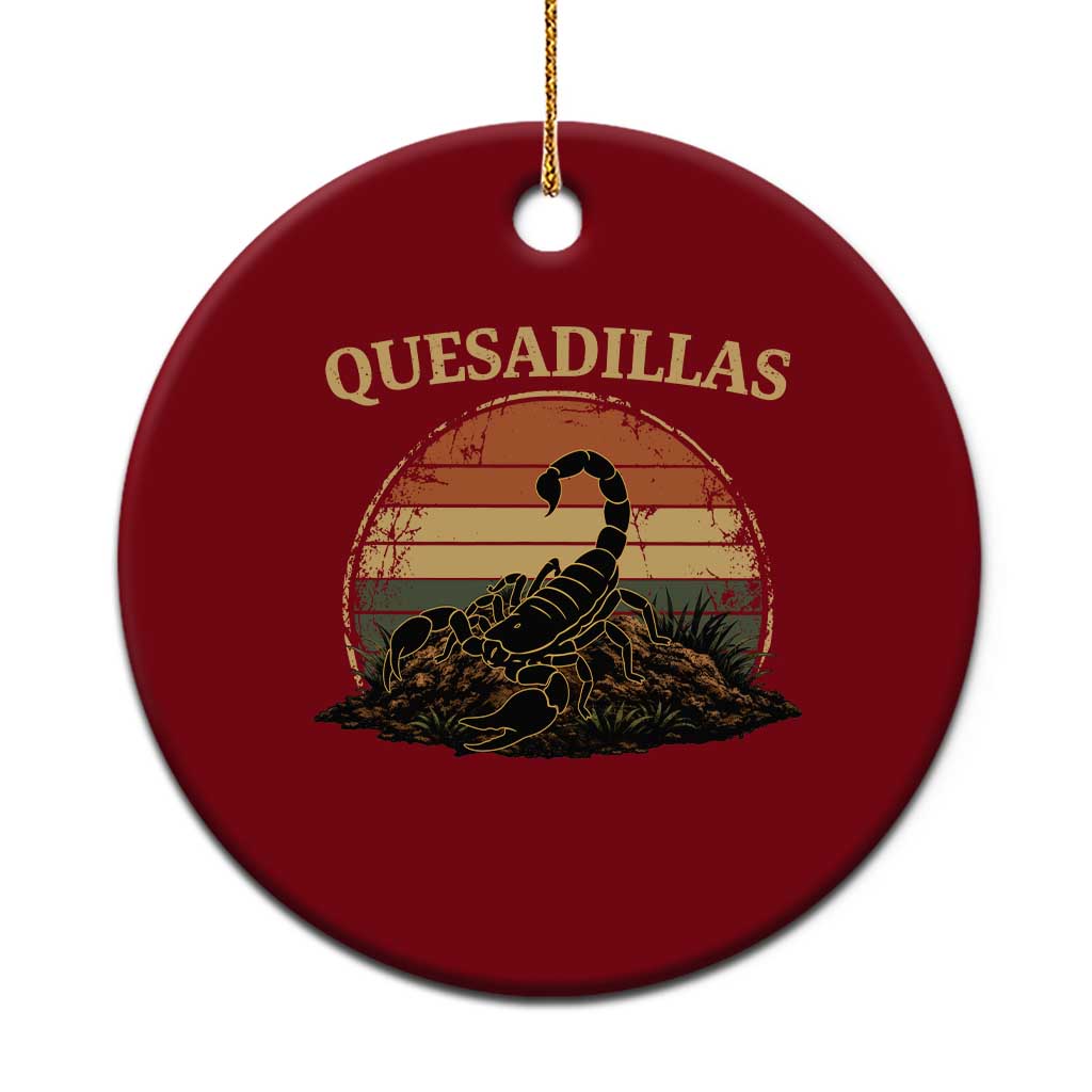 Quesadillas Scorpion Ceramic Ornament Southwestern Desert Food TS14 1pc Red Print Your Wear