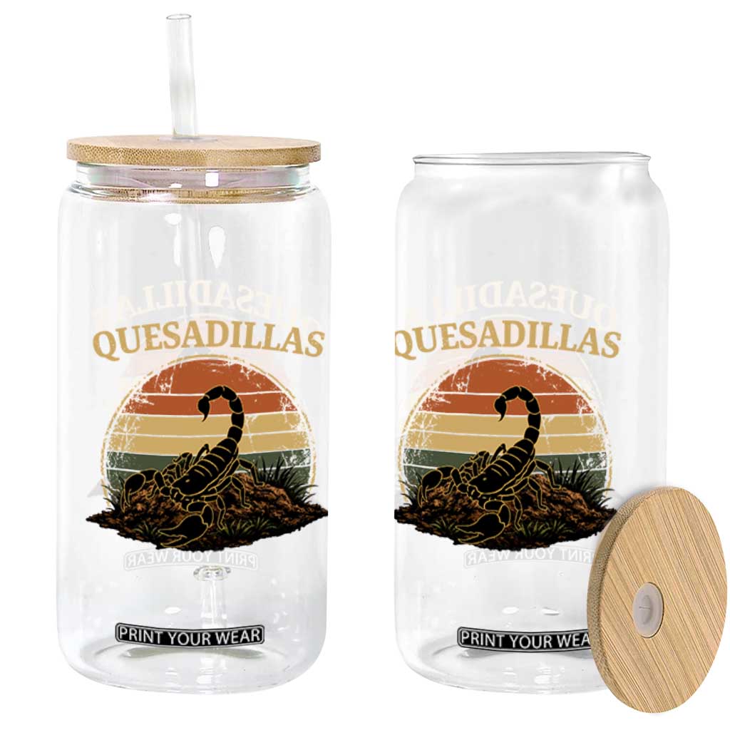 Quesadillas Scorpion Glass Can Southwestern Desert Food TS14 Print Your Wear