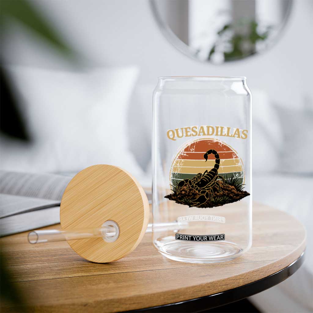 Quesadillas Scorpion Glass Can Southwestern Desert Food TS14 Print Your Wear