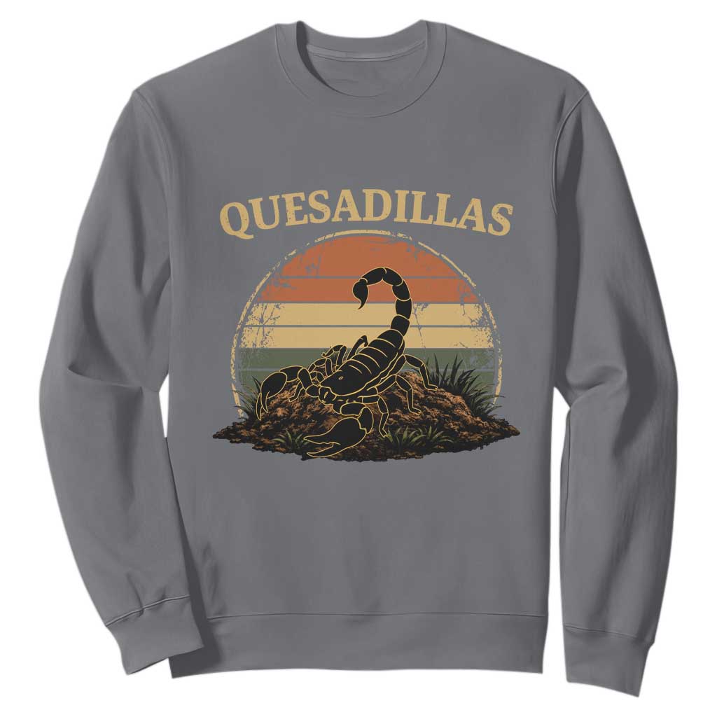 Quesadillas Scorpion Sweatshirt Southwestern Desert Food TS14 Charcoal Print Your Wear