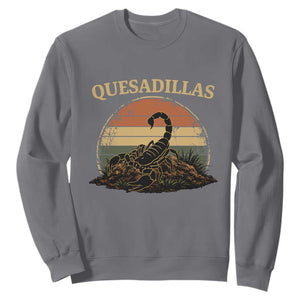 Quesadillas Scorpion Sweatshirt Southwestern Desert Food TS14 Charcoal Print Your Wear