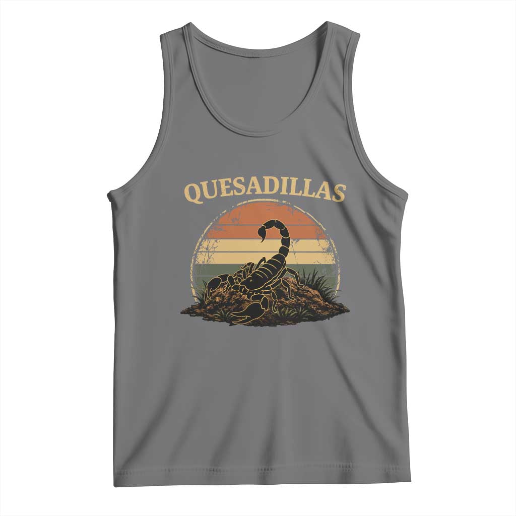 Quesadillas Scorpion Tank Top Southwestern Desert Food TS14 Black Heather Print Your Wear