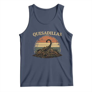 Quesadillas Scorpion Tank Top Southwestern Desert Food TS14 Navy Print Your Wear