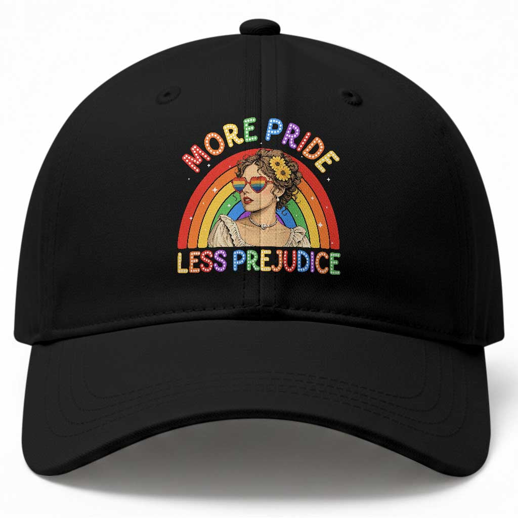More Pride Less Prejudice Baseball Cap Pride Month LGBTQ Gay Lesbian TS14 Print Your Wear