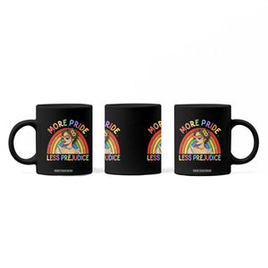 More Pride Less Prejudice Coffee Mug Pride Month LGBTQ Gay Lesbian TS14 Print Your Wear