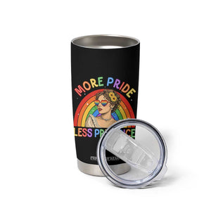 More Pride Less Prejudice Tumbler Cup Pride Month LGBTQ Gay Lesbian TS14 Print Your Wear