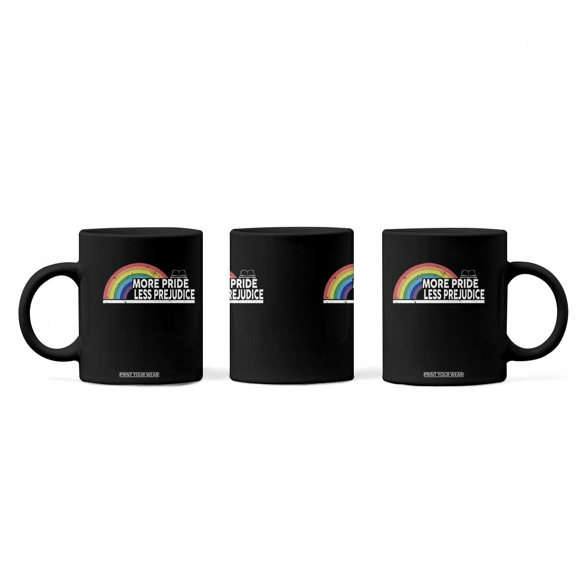 More Pride Less Prejudice Coffee Mug Pride Month LGBTQ TS14 Print Your Wear