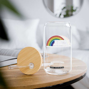 More Pride Less Prejudice Glass Can Pride Month LGBTQ TS14 Print Your Wear