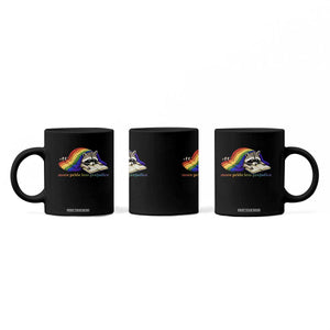 More Pride Less Prejudice Coffee Mug LGBT Raccoon Book Lover TS14 Print Your Wear