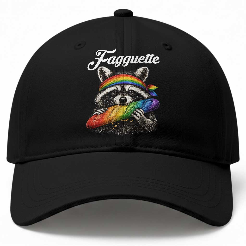 Faguette LGBTQ Baseball Cap Funny Pride Raccoon Rainbow TS14 Print Your Wear