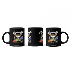 Faguette LGBTQ Coffee Mug Funny Pride Raccoon Rainbow TS14 Print Your Wear