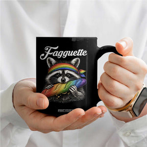 Faguette LGBTQ Coffee Mug Funny Pride Raccoon Rainbow TS14 Print Your Wear