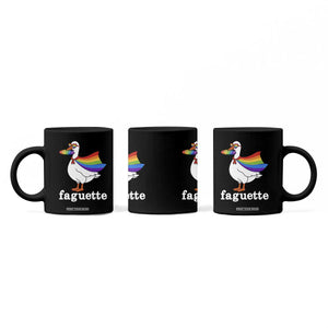 Faguette LGBTQ Coffee Mug Funny Pride Goose Rainbow TS14 Print Your Wear