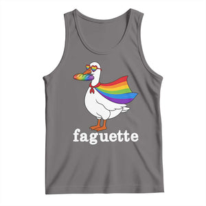 Faguette LGBTQ Tank Top Funny Pride Goose Rainbow TS14 Deep Heather Print Your Wear