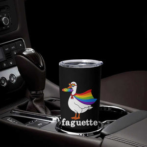 Faguette LGBTQ Tumbler Cup Funny Pride Goose Rainbow TS14 Print Your Wear