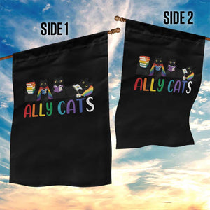 Rainbow Pride Ally Cats Garden Flag LGBTQ Inclusion Cat Lover Gift TS14 Print Your Wear
