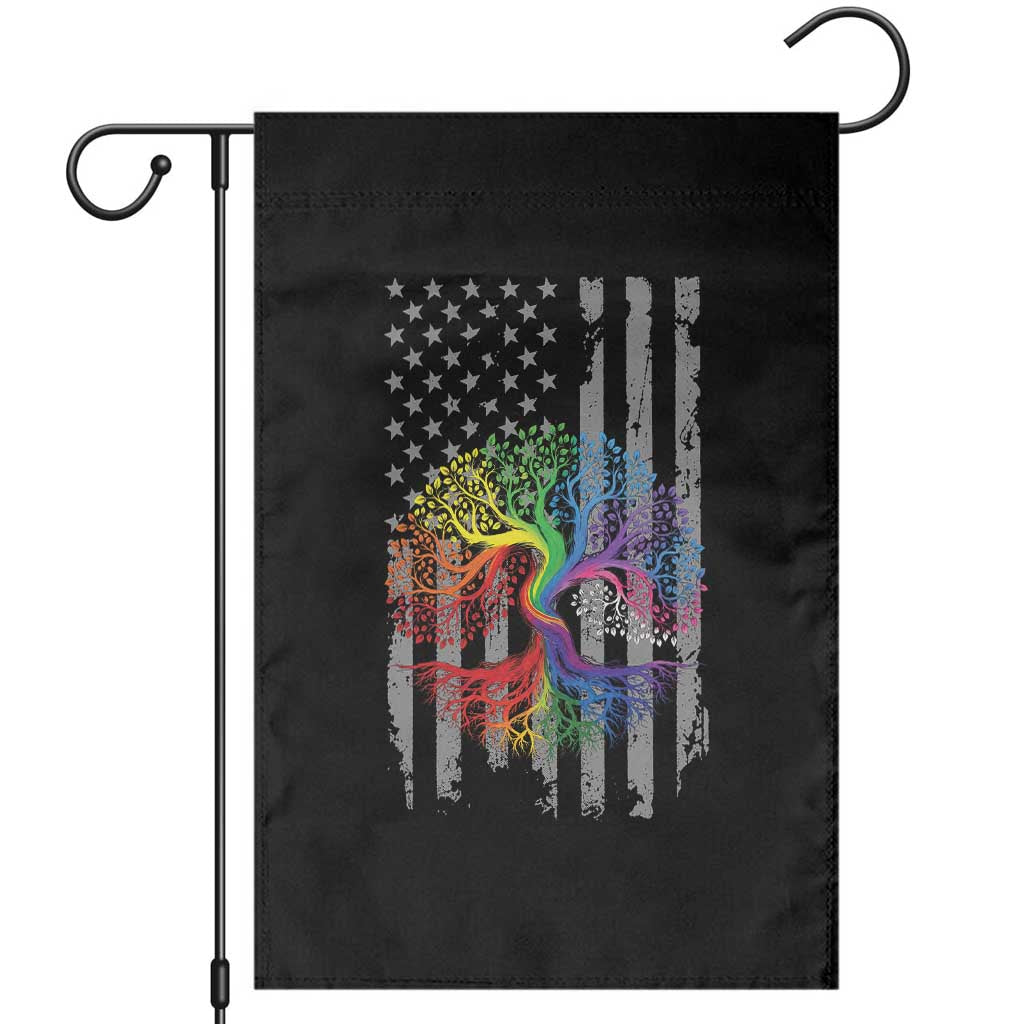 Tree of Life Rainbow LGBTQ Pride Garden Flag American Flag Gift TS14 Black Print Your Wear