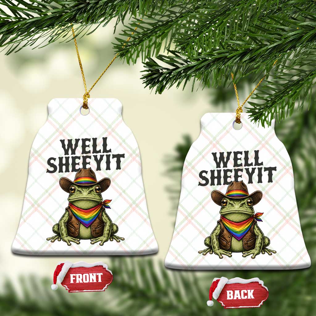Pride Frog LGBT Rainbow Ceramic Ornament Well Sheeyit Country Western TS14 Print Your Wear