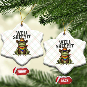 Pride Frog LGBT Rainbow Ceramic Ornament Well Sheeyit Country Western TS14 Print Your Wear