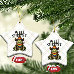 Pride Frog LGBT Rainbow Ceramic Ornament Well Sheeyit Country Western TS14 Print Your Wear
