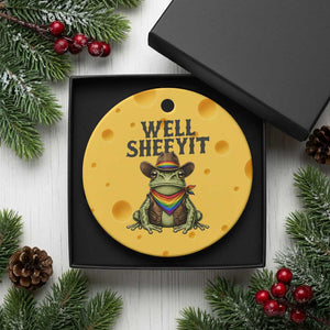 Pride Frog LGBT Rainbow Ceramic Ornament Well Sheeyit Country Western TS14 1pc Yellow Cheese Print Your Wear
