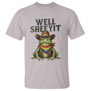 Pride Frog LGBT Rainbow T Shirt Well Sheeyit Country Western TS14 Ice Gray Print Your Wear