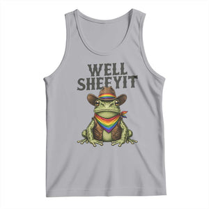 Pride Frog LGBT Rainbow Tank Top Well Sheeyit Country Western TS14 Athletic Heather Print Your Wear