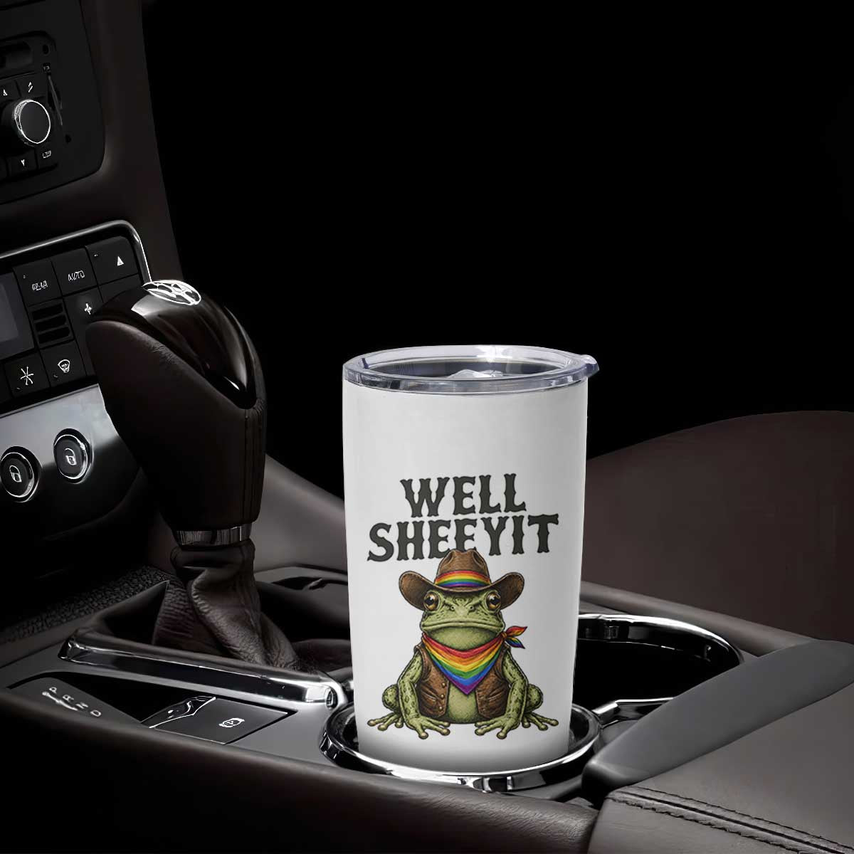 Pride Frog LGBT Rainbow Tumbler Cup Well Sheeyit Country Western TS14 Print Your Wear