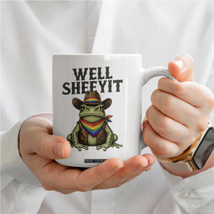 Pride Frog LGBT Rainbow Coffee Mug Well Sheeyit Country Western TS14 Print Your Wear